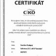 certifikát CIKO